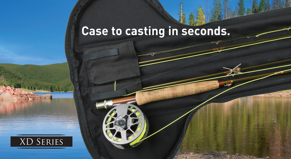 Quik-Cast XD Series rigged fly rod case – Case to casting in seconds.
