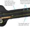 Callouts highlight the benefits of the Quik-Cast rigged fly rod case