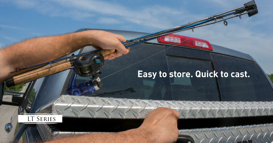 Quik-Cast LT Series Rigged-Rod Transport System – Easy to store. Quick to cast.